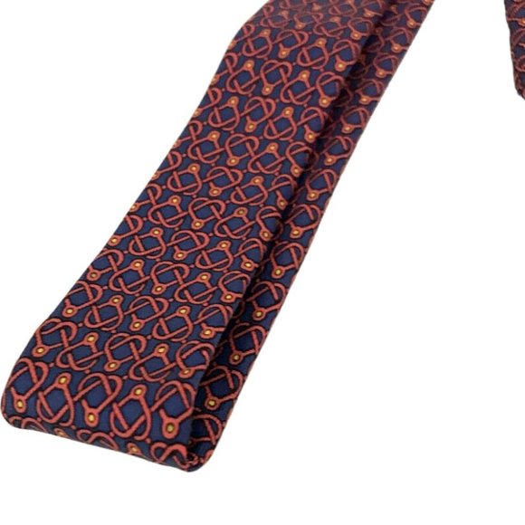 498134S Hermes Tie Multicolor 100% Silk - Picture 9 of 10